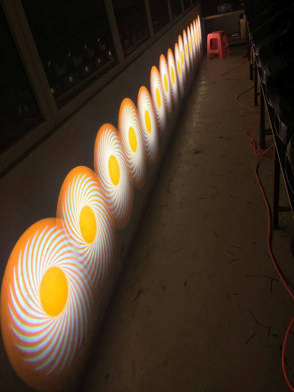 350W搖頭光束圖案燈三合一效果圖